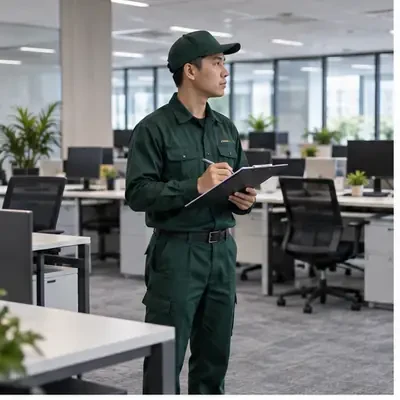 Minh họa khảo sát không gian văn phòng
